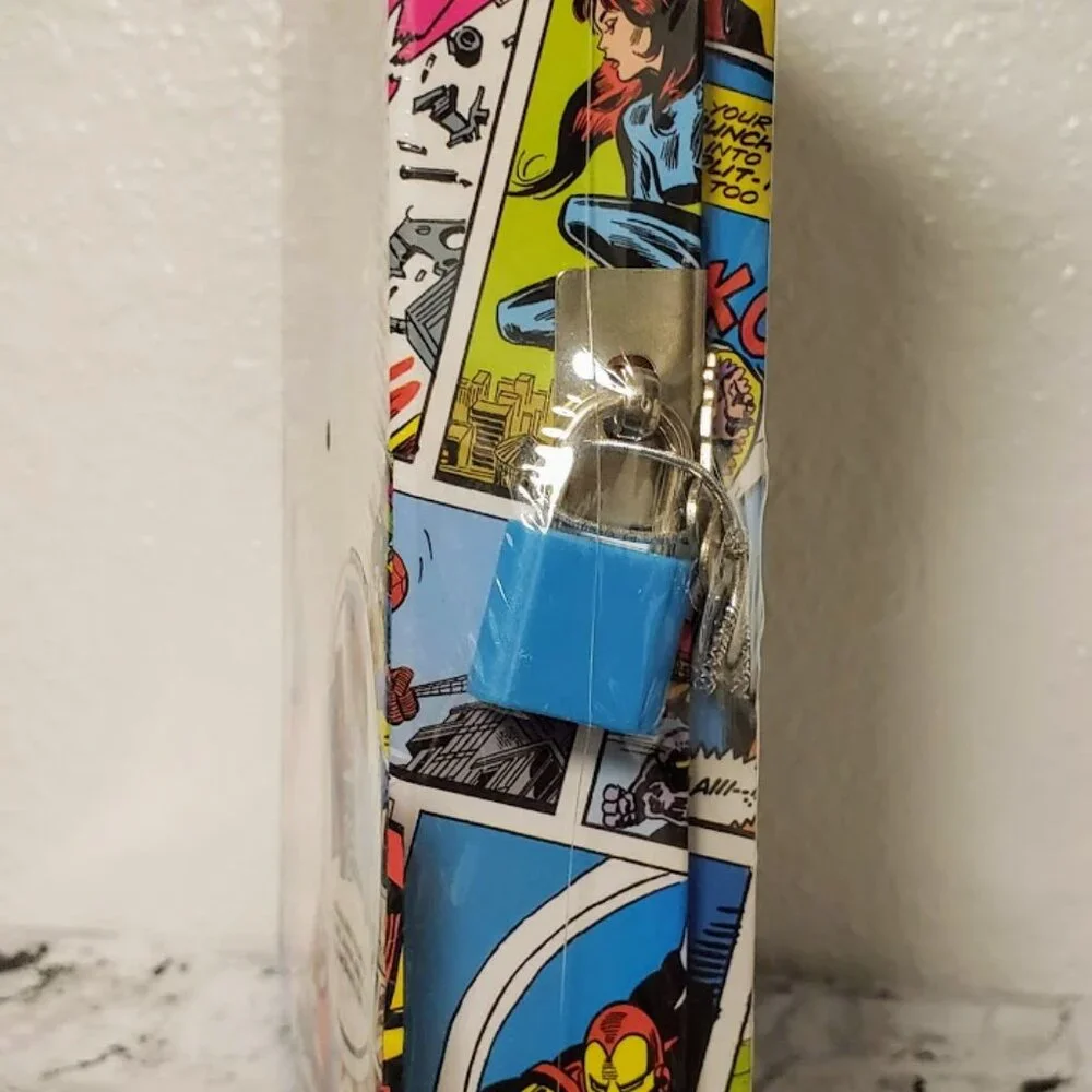 NEW Superhero Avengers Stocking Stuffer  Birthday Journal Notebook Stickers Keep